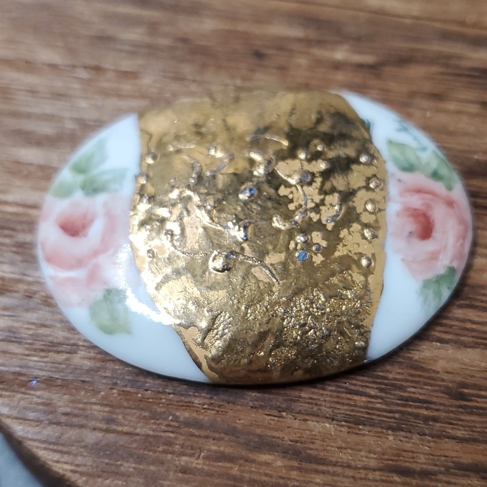 Cottagecore porclein‎ cabochon